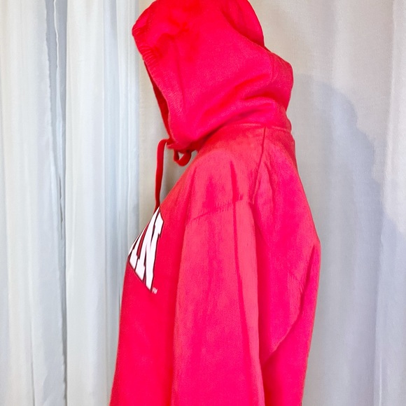 Wisconsin unisex red hooded sweater - Picture 7 of 14